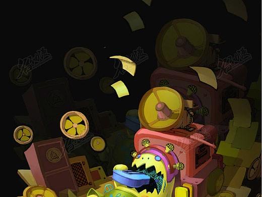 绿色贪吃小怪物