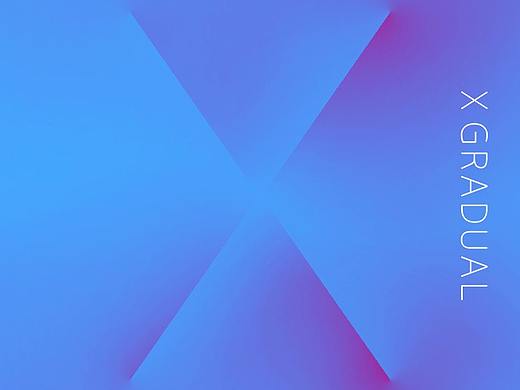 X极简海报 渐变