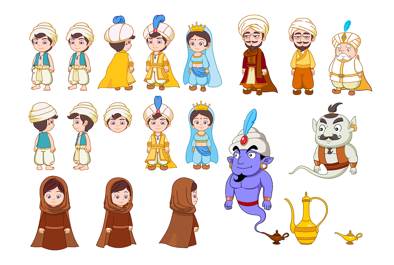阿拉丁和神灯 角色