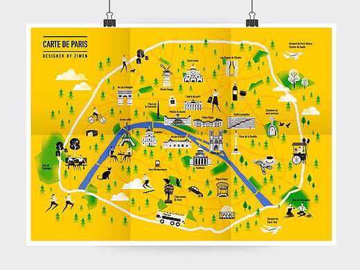 巴黎地图/CARTE DE PARIS 