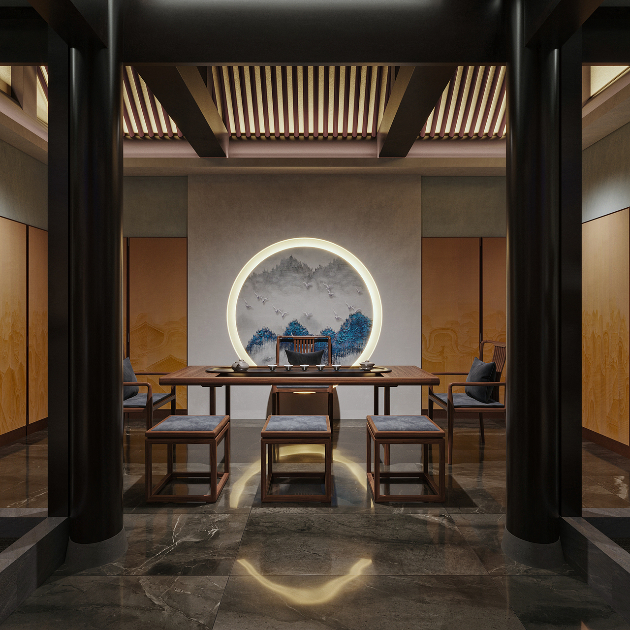 改建-中式售楼处（图ZMjMxNDQ2OTM2） - 建筑/空间 - 站酷设计师夏日山中的屋原创素材 - 站酷ZCOOL