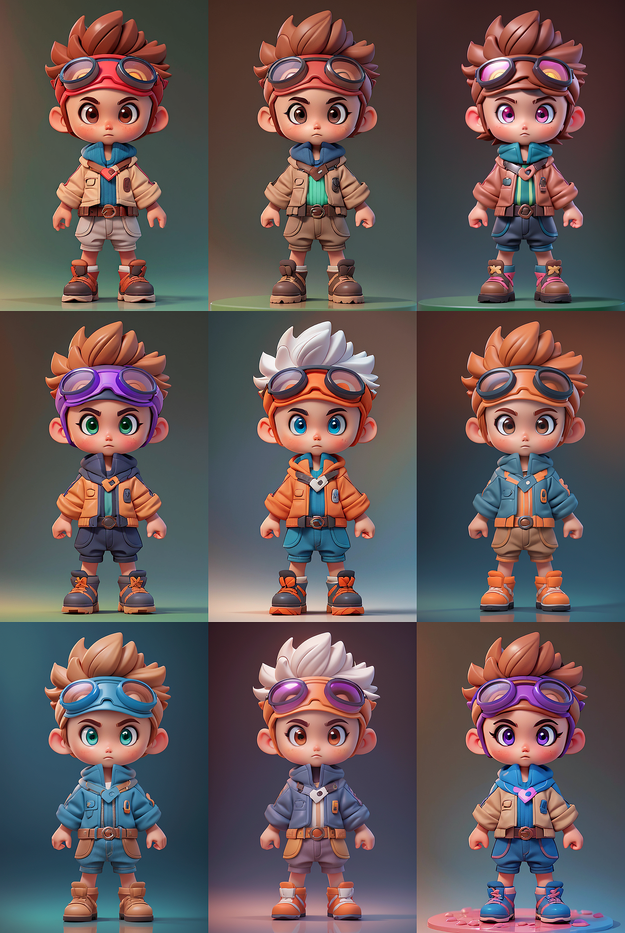 AI绘画 | StableDiffusion生成IP多配色方案