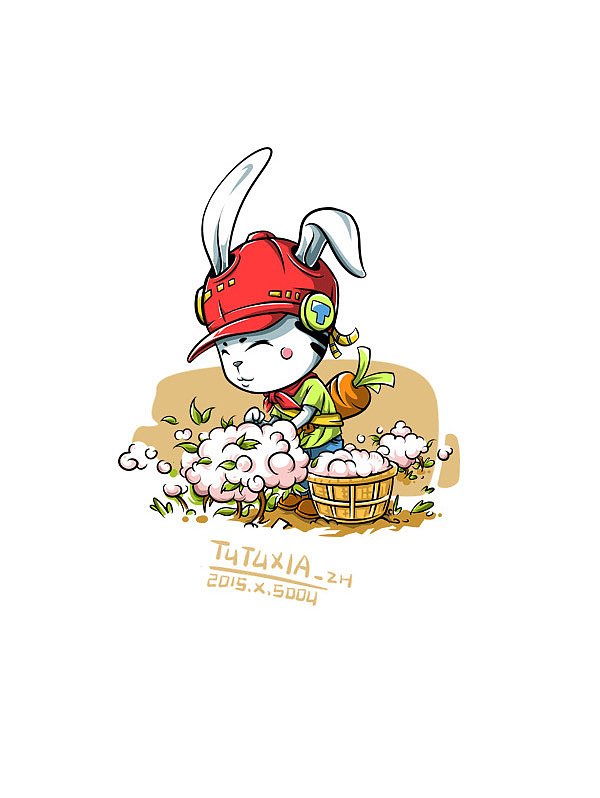 兔兔侠童装形象（图ZMzY0NTM3MDA=） - 商业插画 - 站酷设计师SOOU小牛原创素材 - 站酷ZCOOL