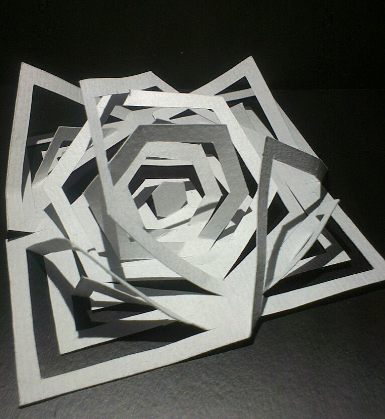 立体构成--剪纸