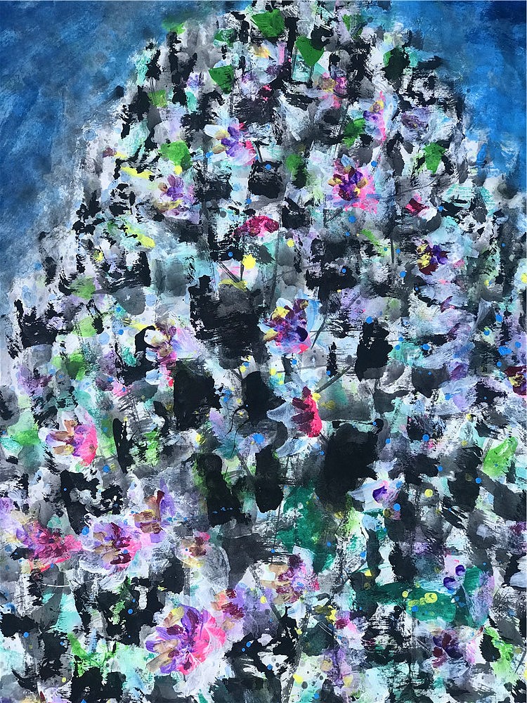 刘勇良作品：盛开的木槿花