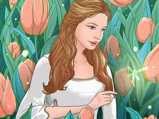 Lana del rey人像插画