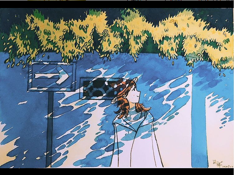 清新水彩作品