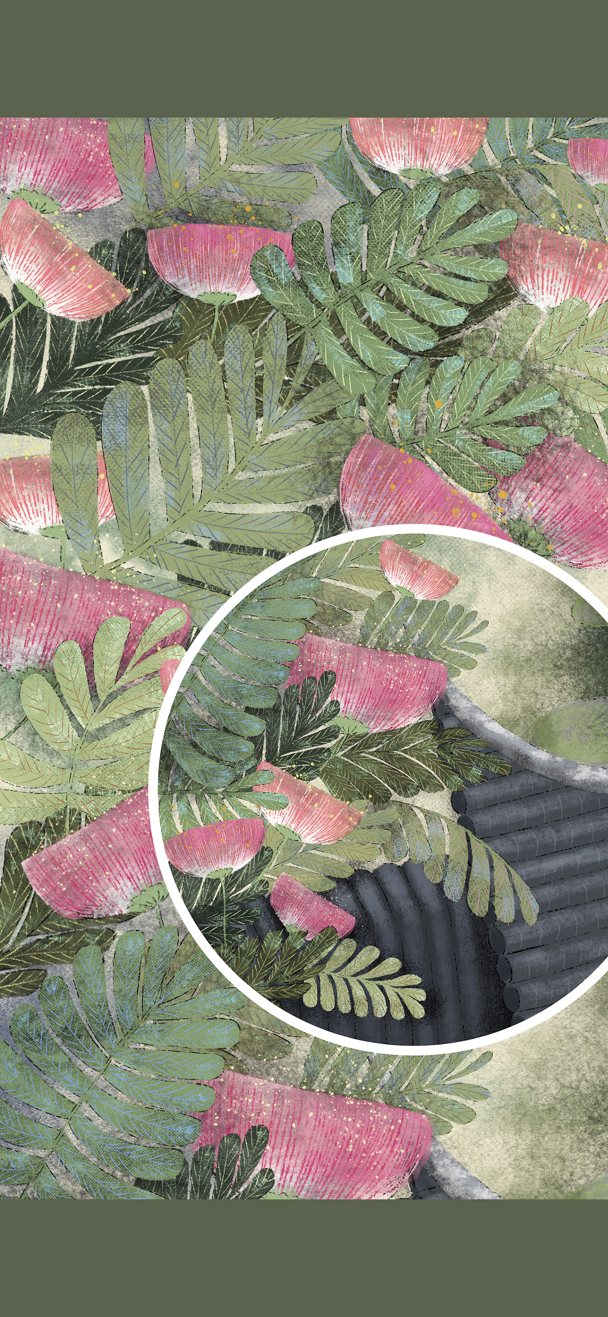 原创插画 新国风 中式闲暇时光