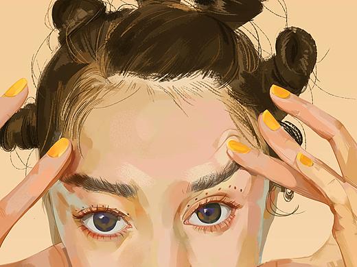 顾盼流转 | 插画集6（个人主页-ZNDkxMTA5NzY=） - 创作习作 - 站酷设计师旁白呀原创素材 - 站酷ZCOOL