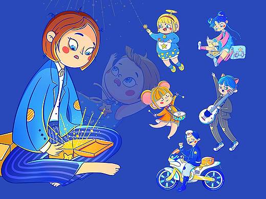 鏡面-童年系列（個人主頁-ZNDg2ODU3NjA=） - 創(chuàng)作習(xí)作 - 站酷設(shè)計師豌大豆原創(chuàng)素材 - 站酷ZCOOL