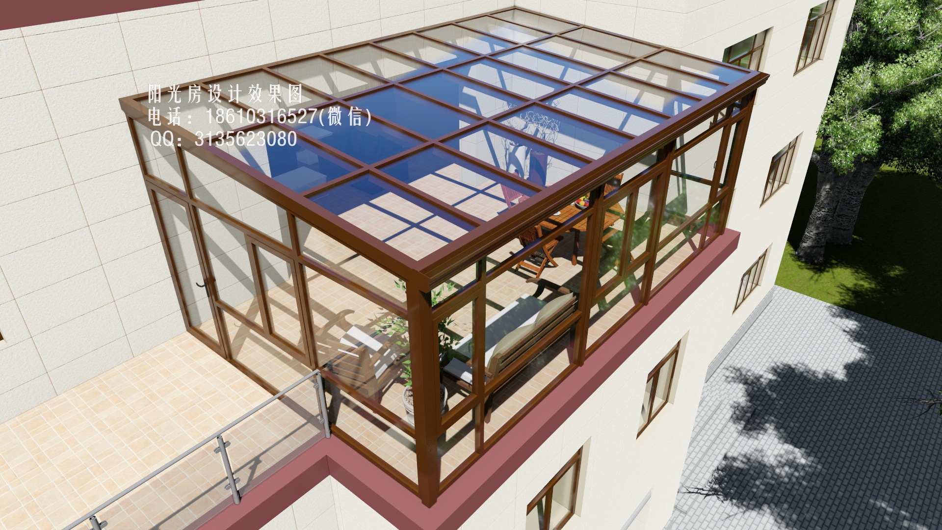 阳台花园|空间|室内设计|效果图小静 - 原创作品 - 站酷 (ZCOOL)