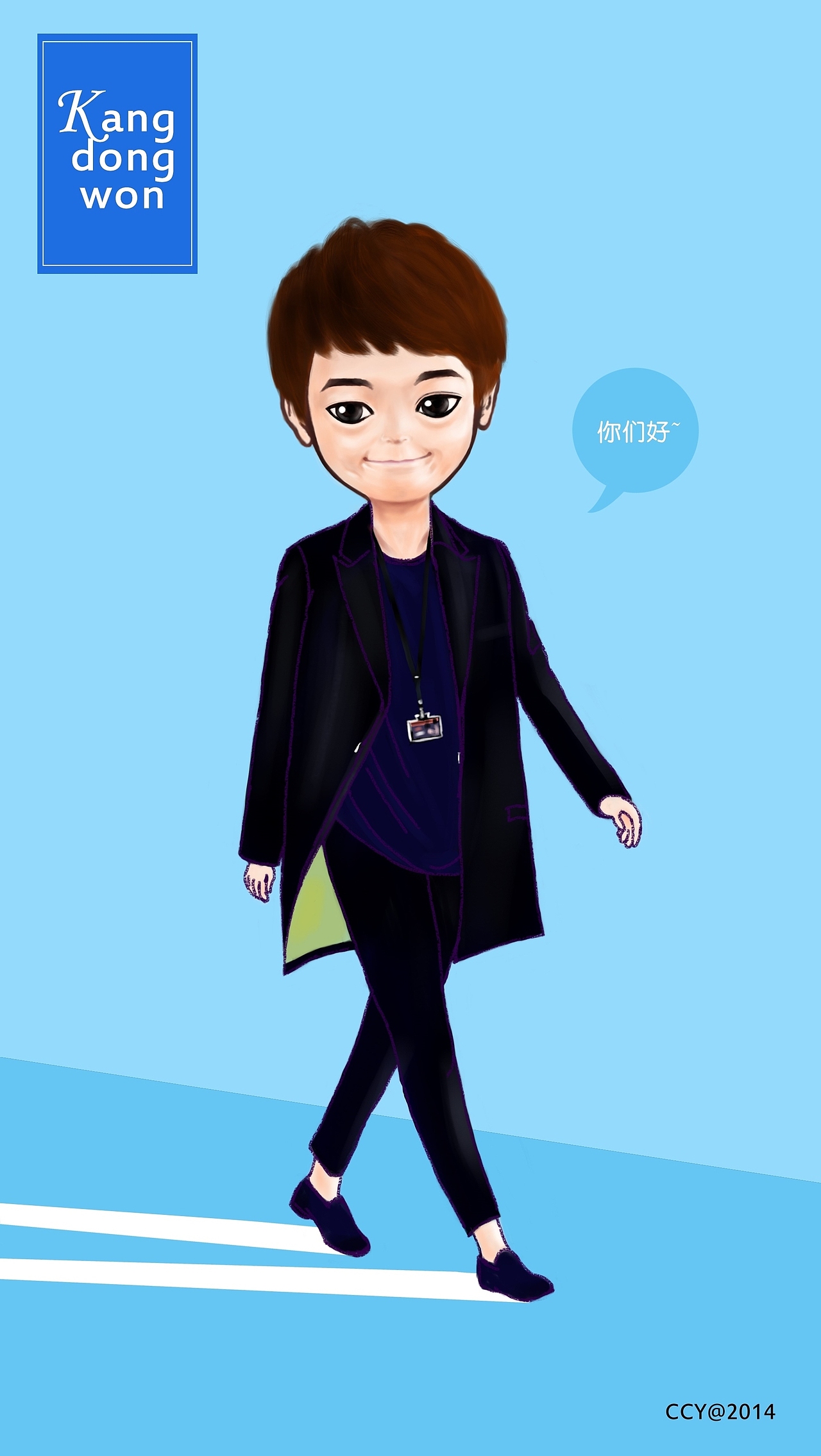 KDW•Q漫形象（图ZMTA0NTM4MDEy） - 单幅漫画 - 站酷设计师CCY_西原创素材 - 站酷ZCOOL