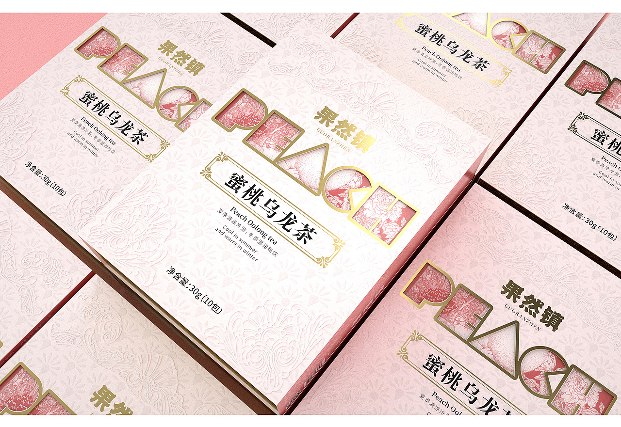 蜜桃乌龙茶包装设计（图ZMjMxNTAxMzI4） - 包装 - 站酷设计师红琬原创素材 - 站酷ZCOOL