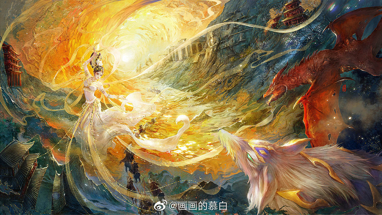 猎魂觉醒海报—梦回丝路（图ZMjY0NTExMzE2） - 商业插画 - 站酷设计师慕白__原创素材 - 站酷ZCOOL