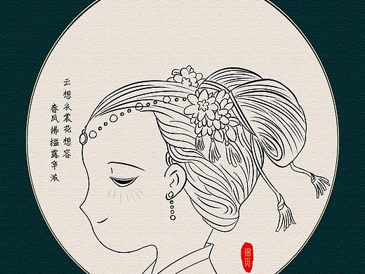 国潮插画练习-发型篇