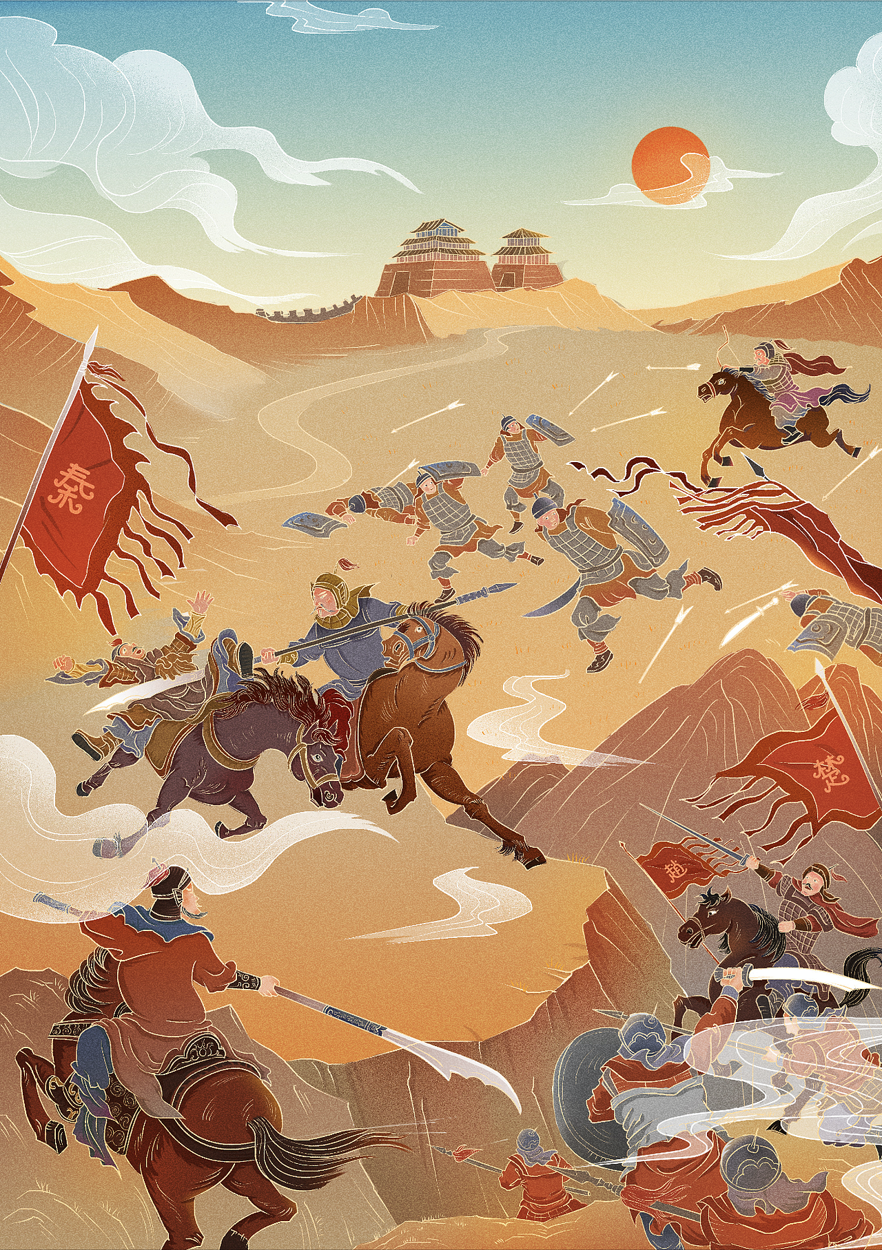 中国历史故事插图（图ZMjc5MTU1NjI4） - 商业插画 - 站酷设计师张小可123原创素材 - 站酷ZCOOL
