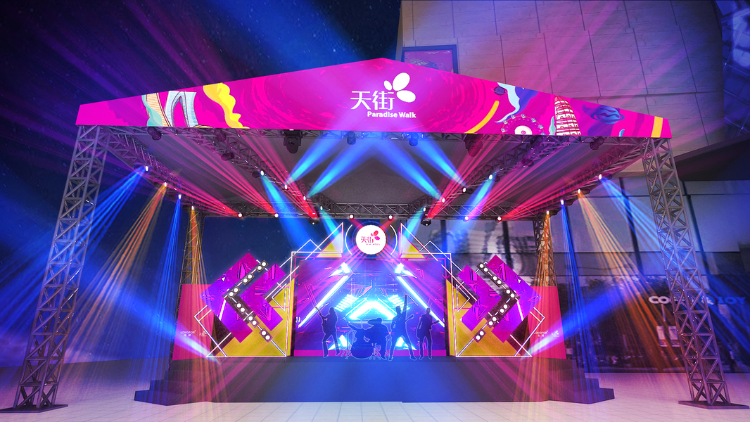 大型舞台灯光造型单图