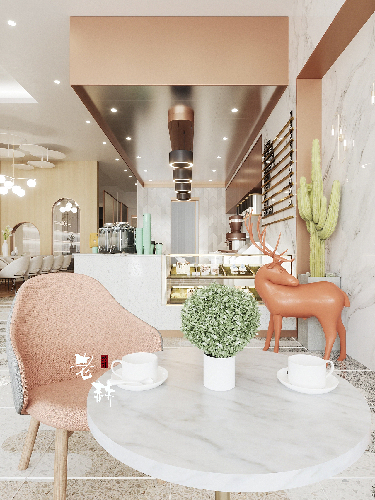 品牌奶茶店空间设计（图ZMTUxMzAzODg0） - 家装设计 - 站酷设计师研宅设计原创素材 - 站酷ZCOOL