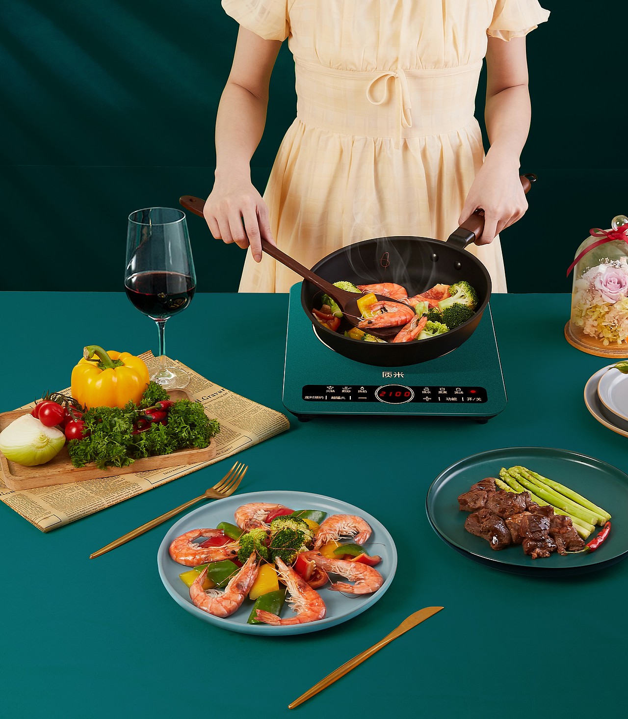 【质米电磁炉】产品拍摄——蜜蜂影力制作（图ZMjI1MTQzNTg0） - 产品摄影 - 站酷设计师蜜蜂影力原创素材 - 站酷ZCOOL