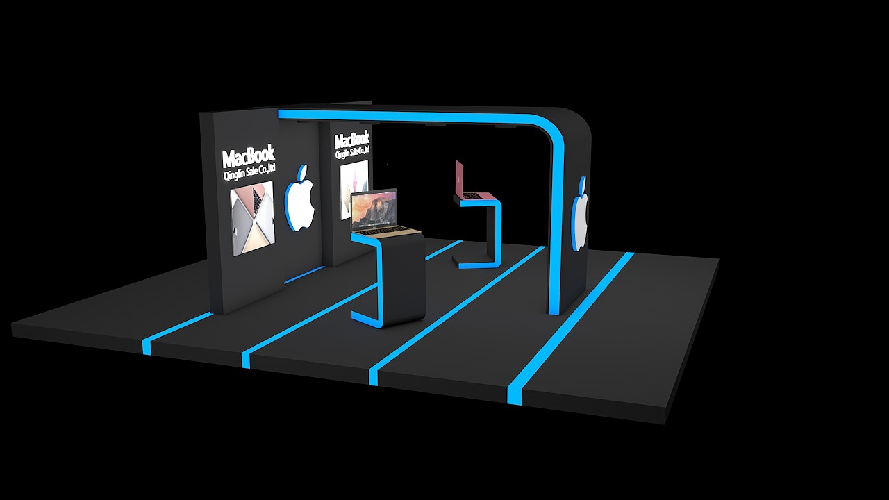 Latest C4D Composition: The Exhibition of Apple（图ZODgzNjA0NTI=） - 建筑/空间 - 站酷设计师LynnChou原创素材 - 站酷ZCOOL