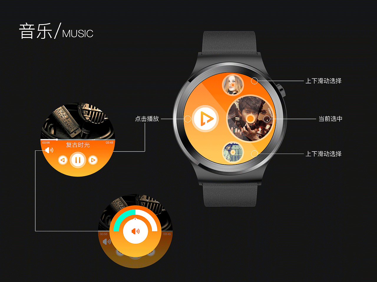 土曼手表表盘界面设计主题作品（图ZMTE2Mzk1OTA0） - 主题/皮肤 - 站酷设计师会飞的鱼_Ella原创素材 - 站酷ZCOOL