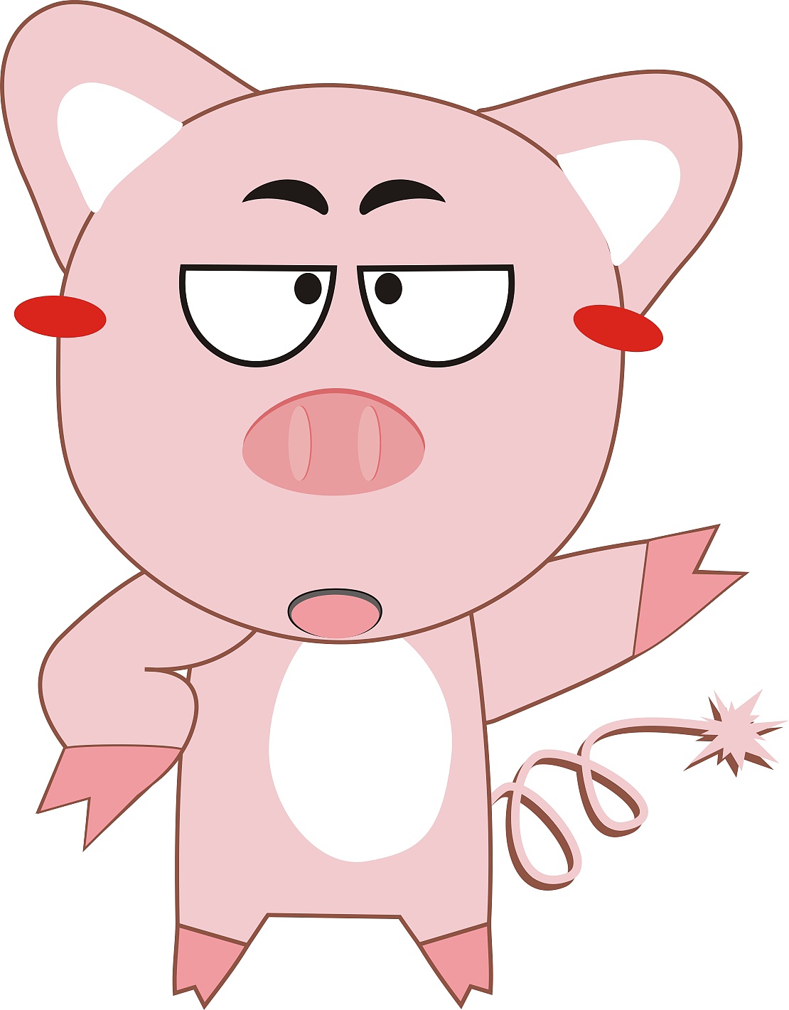粉色卡通猪元素表情图标图片素材-编号28883654-图行天下