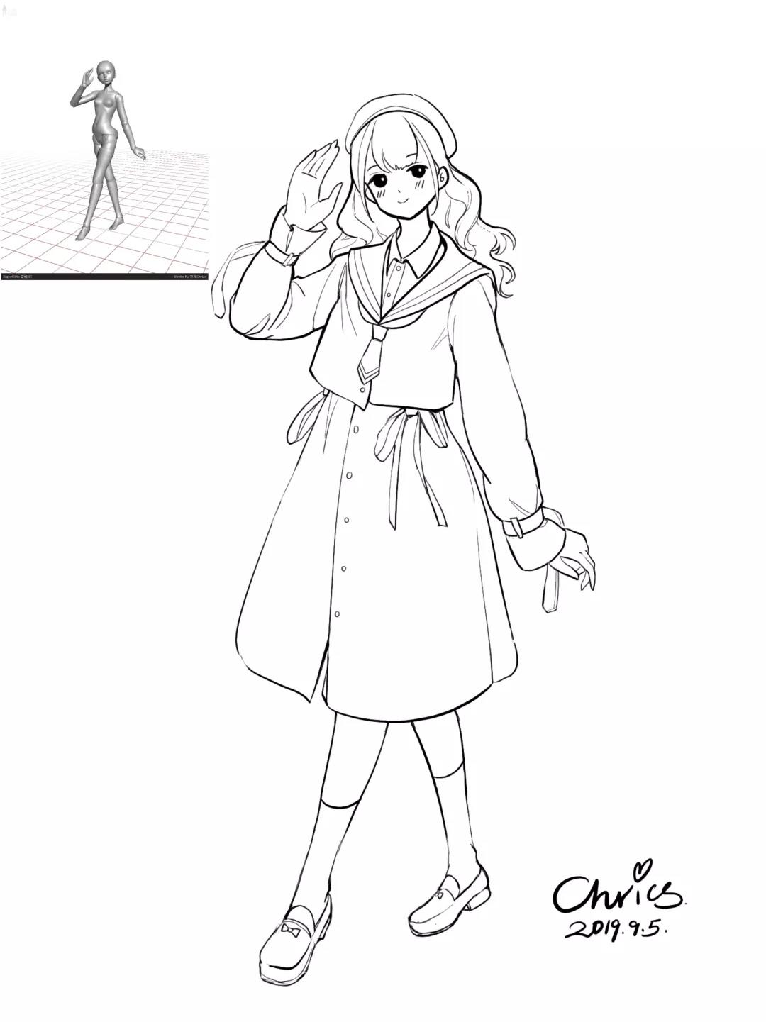 选择适合你绘画的人偶