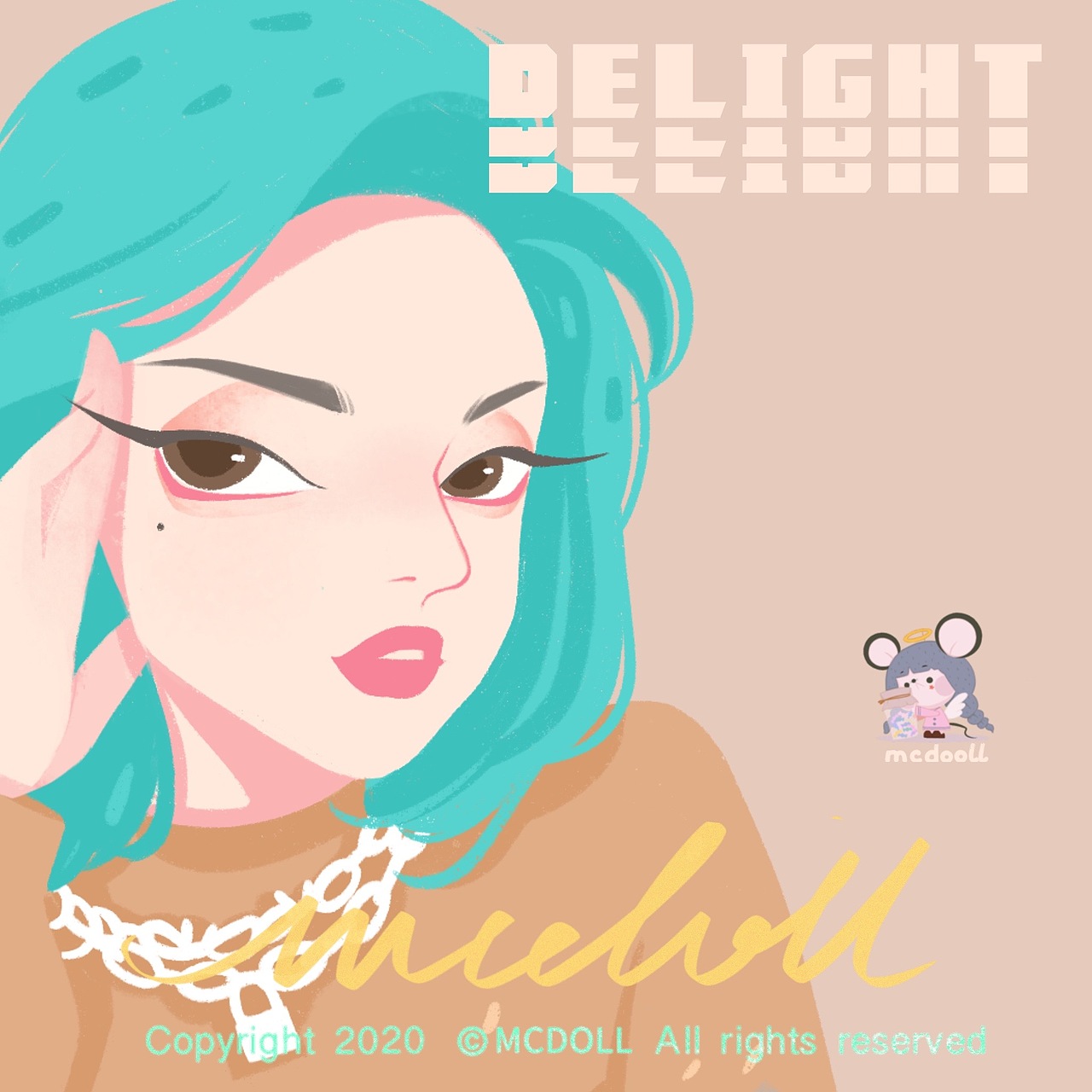 头像委托插画合作（图ZMjI3NzMzMDI4） - 商业插画 - 站酷设计师mcdoll_麦兜原创素材 - 站酷ZCOOL