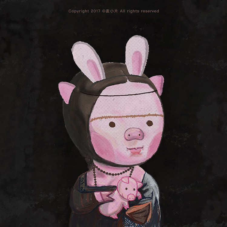 Maomao猪和经典名画们（图ZNzgyMDM3OTY=） - 创作习作 - 站酷设计师麦小片NN原创素材 - 站酷ZCOOL