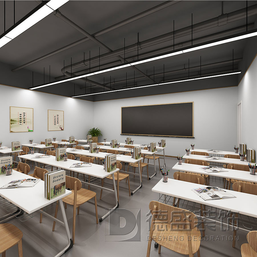 西塾教育培训学校-成都培训学校设计,成都培训学校装修