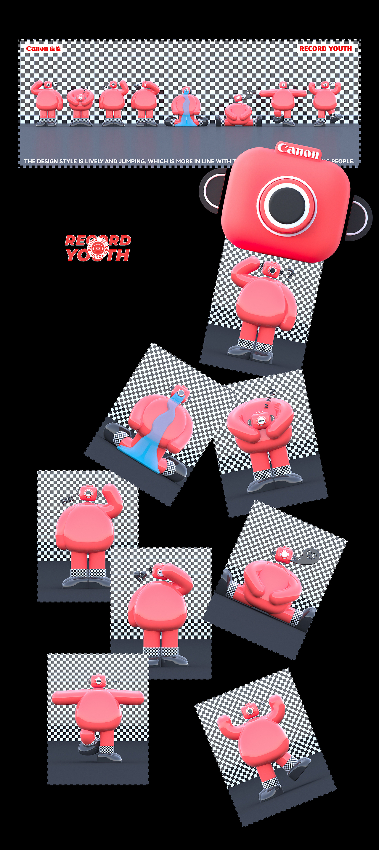 WE ARE YOUNG！- CANON佳能IP形象设计（图ZMzA1ODg5Mjc2） - IP形象 - 站酷设计师TsyeahC原创素材 - 站酷ZCOOL