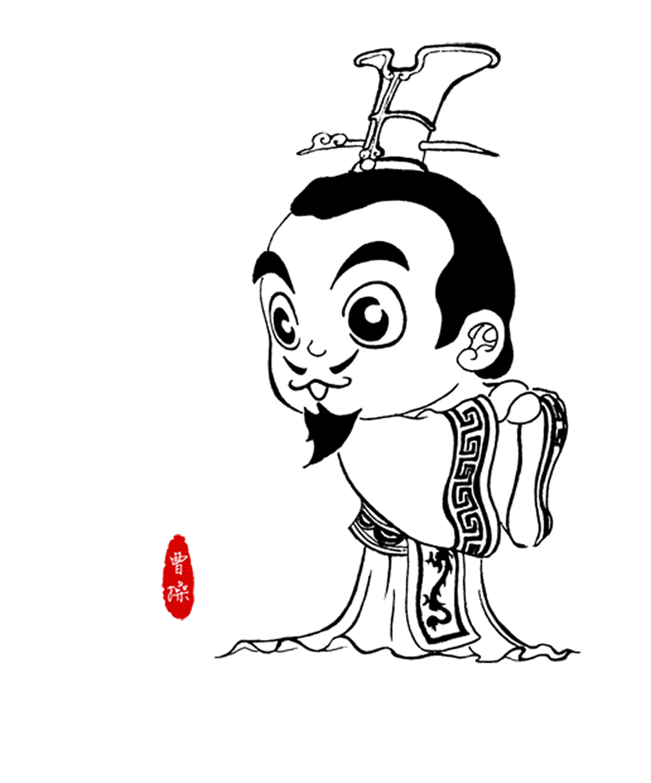 三国Q版人物插画（图ZMTAwNTk1ODUy） - 创作习作 - 站酷设计师头顶个光圈原创素材 - 站酷ZCOOL