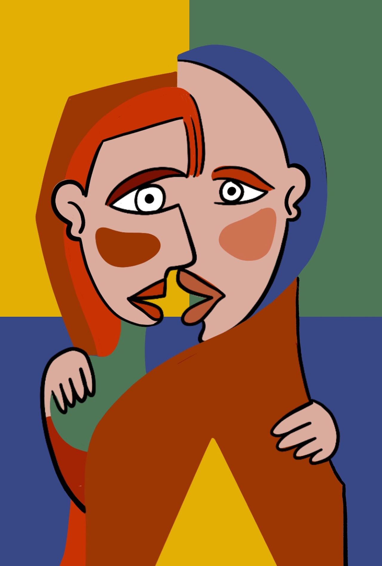 立体主义装饰画（图ZMjUwNTMyNTU2） - 艺术插画 - 站酷设计师水ASHUI原创素材 - 站酷ZCOOL