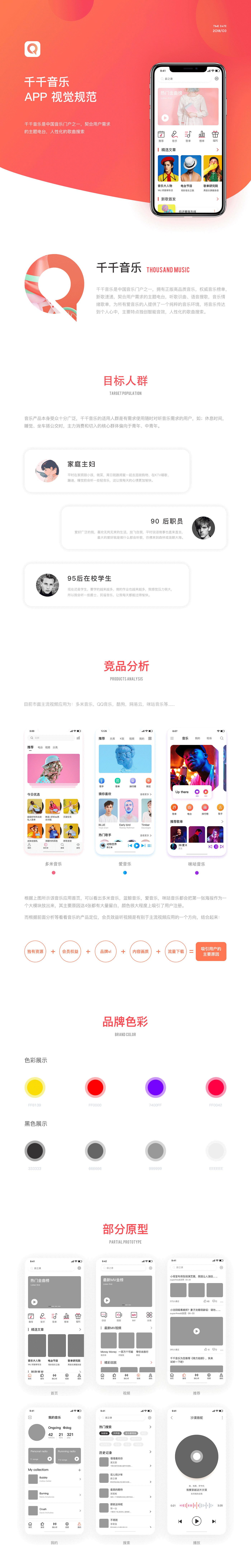 千千音乐APP视觉包装