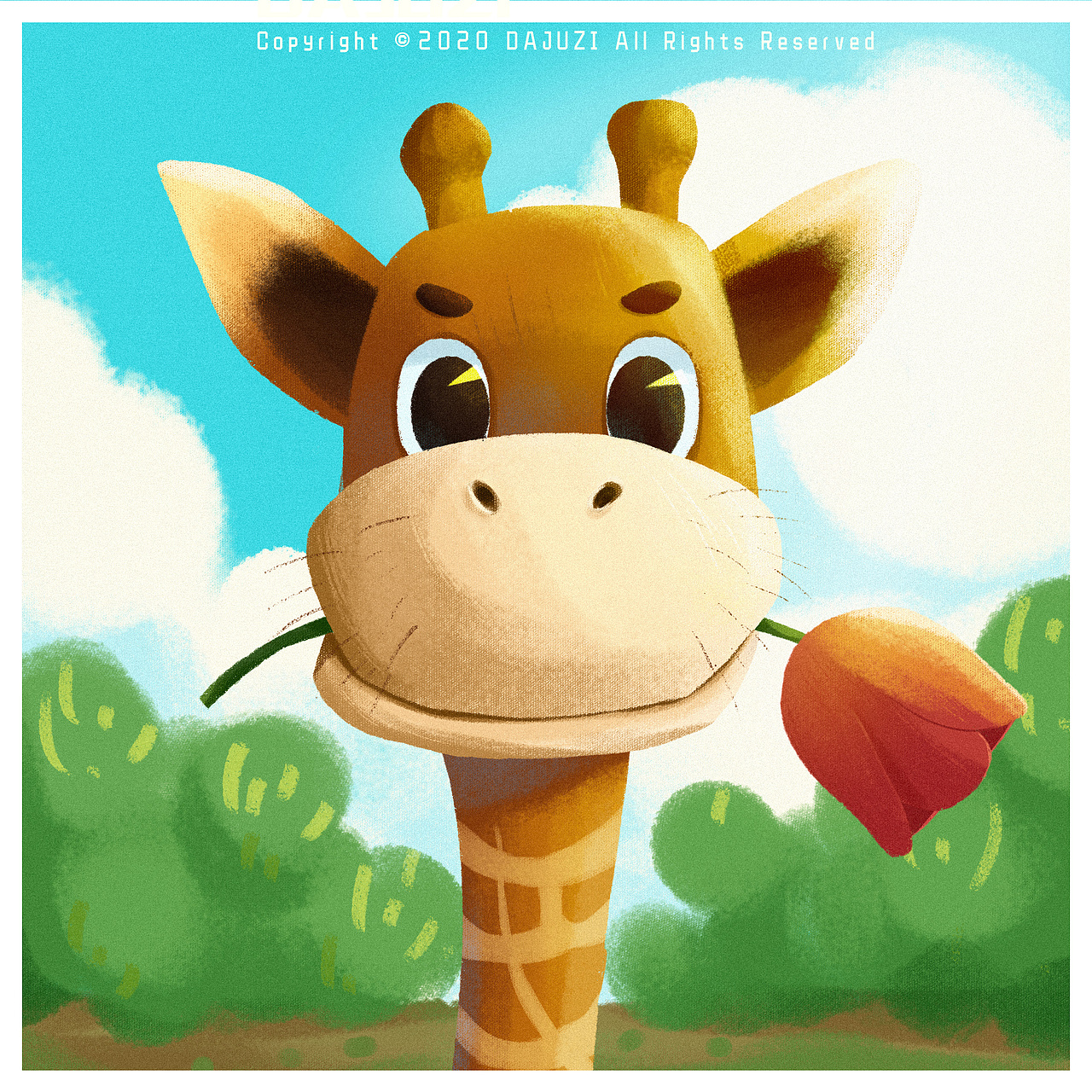 小动物系列插画