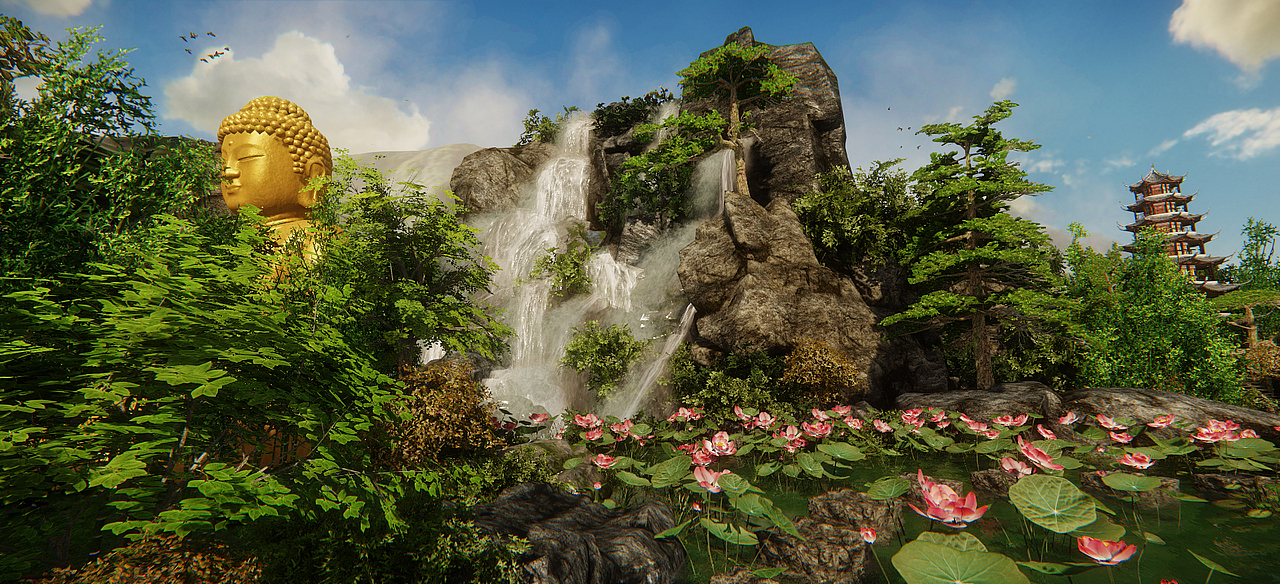 仙佛寺（图ZMTk0NjI4NDg=） - 场景 - 站酷设计师高诺科技原创素材 - 站酷ZCOOL