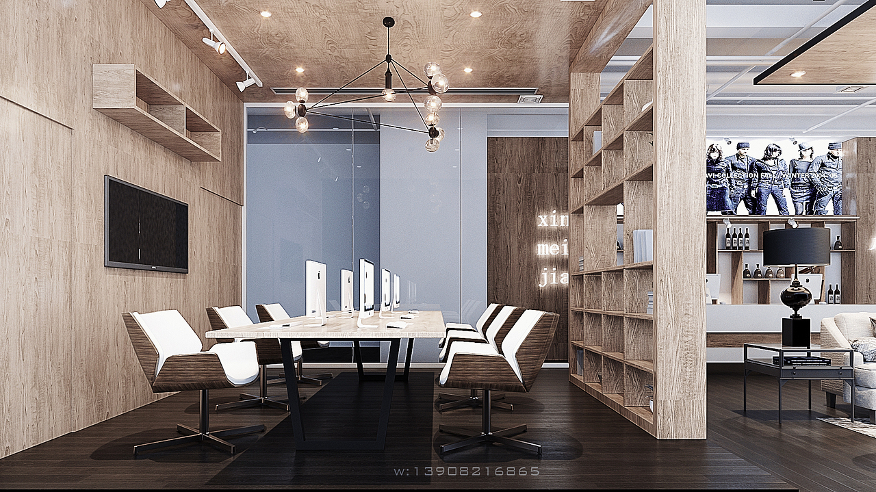 写实效果图，定制家具展厅（图ZMjIwNTU5NjAw） - 建筑/空间 - 站酷设计师yujie_78原创素材 - 站酷ZCOOL