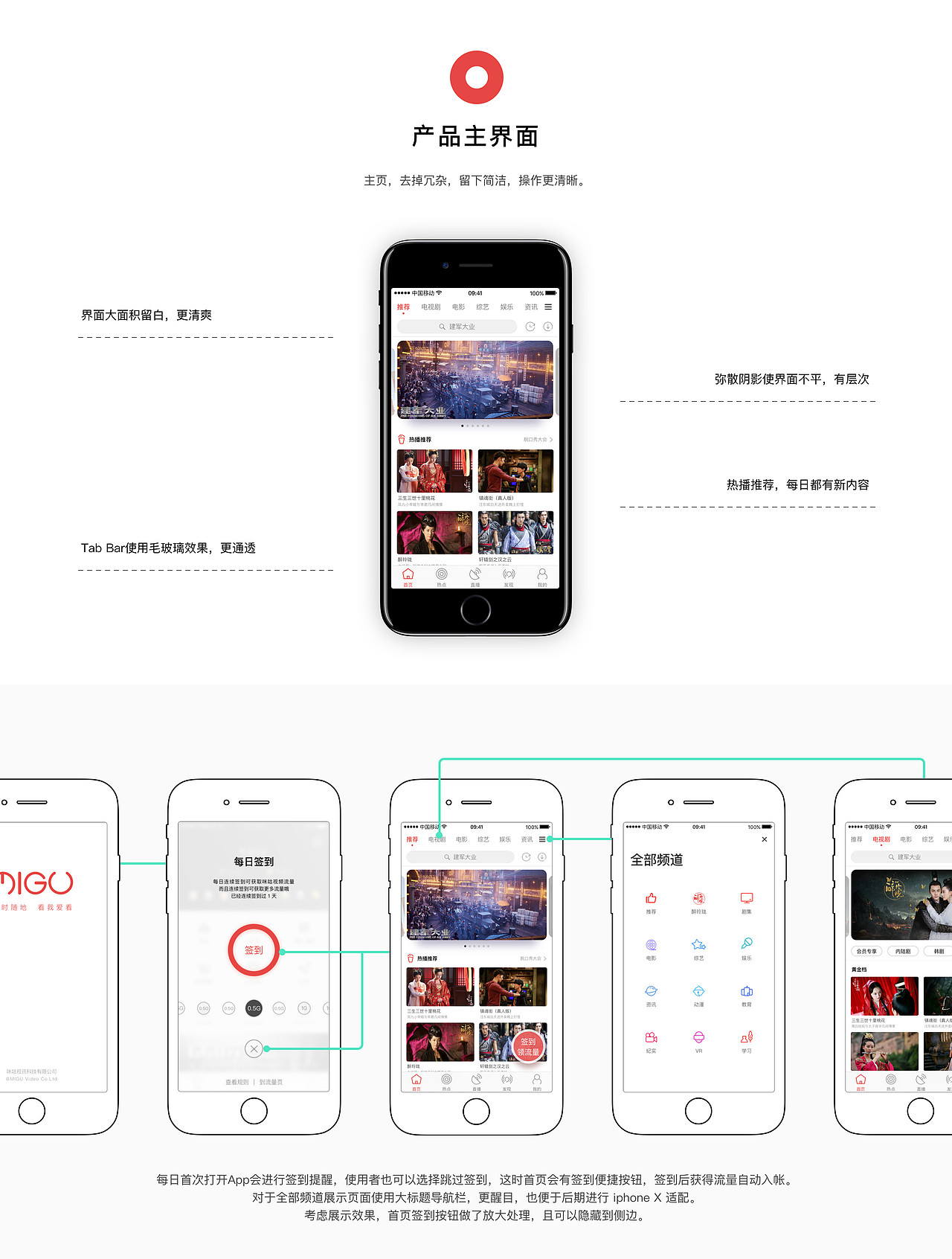 咪咕爱看App再设计（图ZOTMzNDE0ODg=） - APP界面 - 站酷设计师设计菜鸟小明原创素材 - 站酷ZCOOL