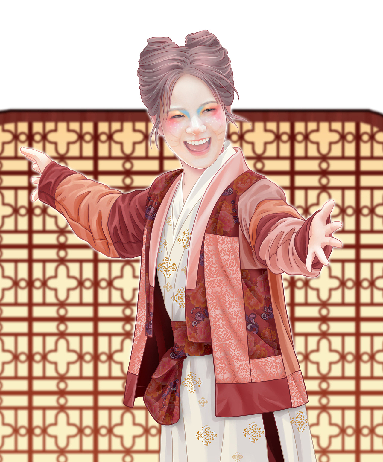 《花好月又圆》（图ZMjU5MDUwODUy） - 商业插画 - 站酷设计师才仙插画原创素材 - 站酷ZCOOL