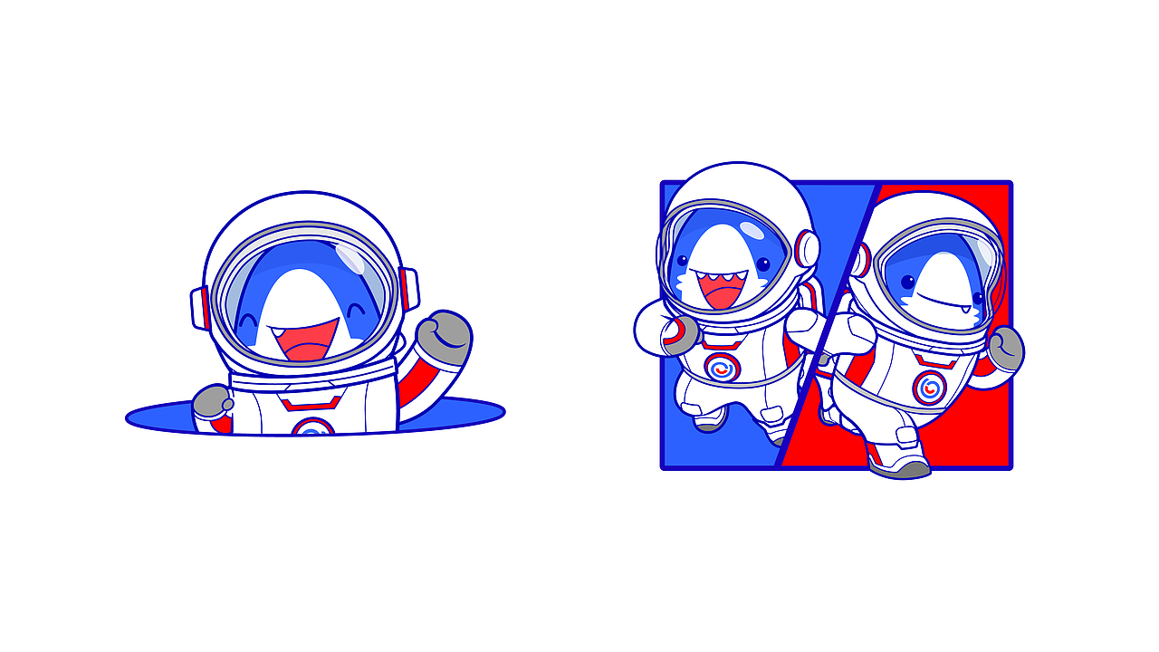 易小鲨ip升级打造第二弹（延展周边）（图ZMjgyMjUwOTI0） - IP形象 - 站酷设计师大黄柴原创素材 - 站酷ZCOOL