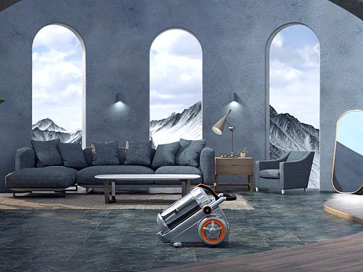 戴森吸塵器場(chǎng)景展示（個(gè)人主頁(yè)-ZNDUwMTM4Mjg=） - 建筑/空間 - 站酷設(shè)計(jì)師Leber原創(chuàng)素材 - 站酷ZCOOL