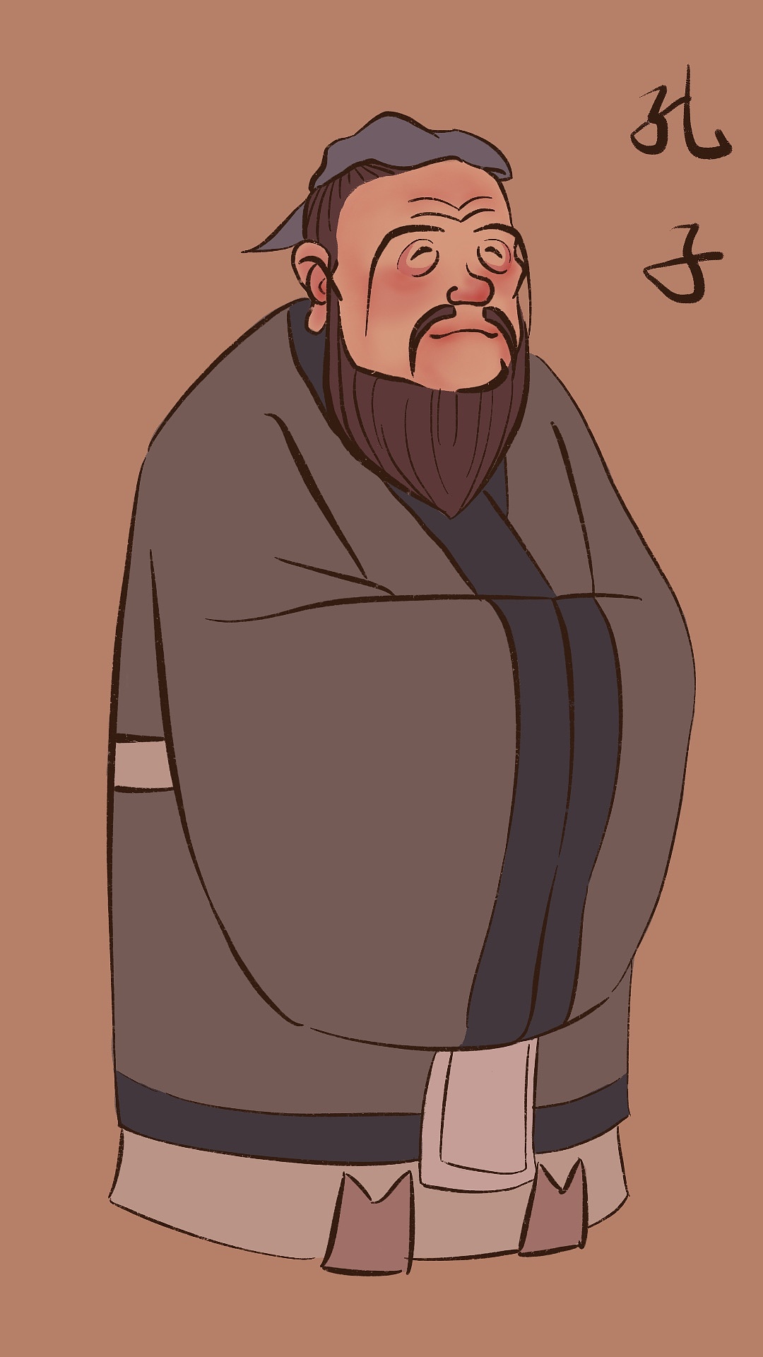 孔子|插画|创作习作|灵猊 - 原创作品 - 站酷 (zcool)