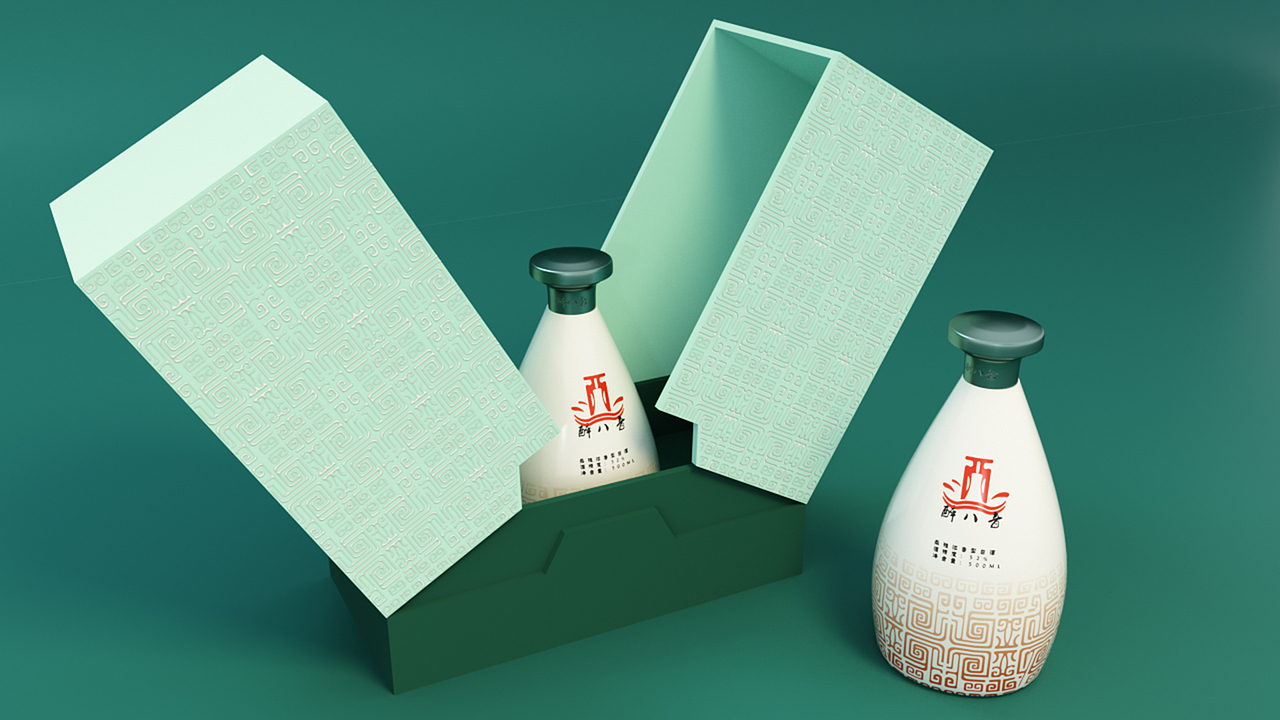 “醉八音”酒容器包装设计（图ZMjUyMzE1Nzky） - 包装 - 站酷设计师北陌霜序原创素材 - 站酷ZCOOL