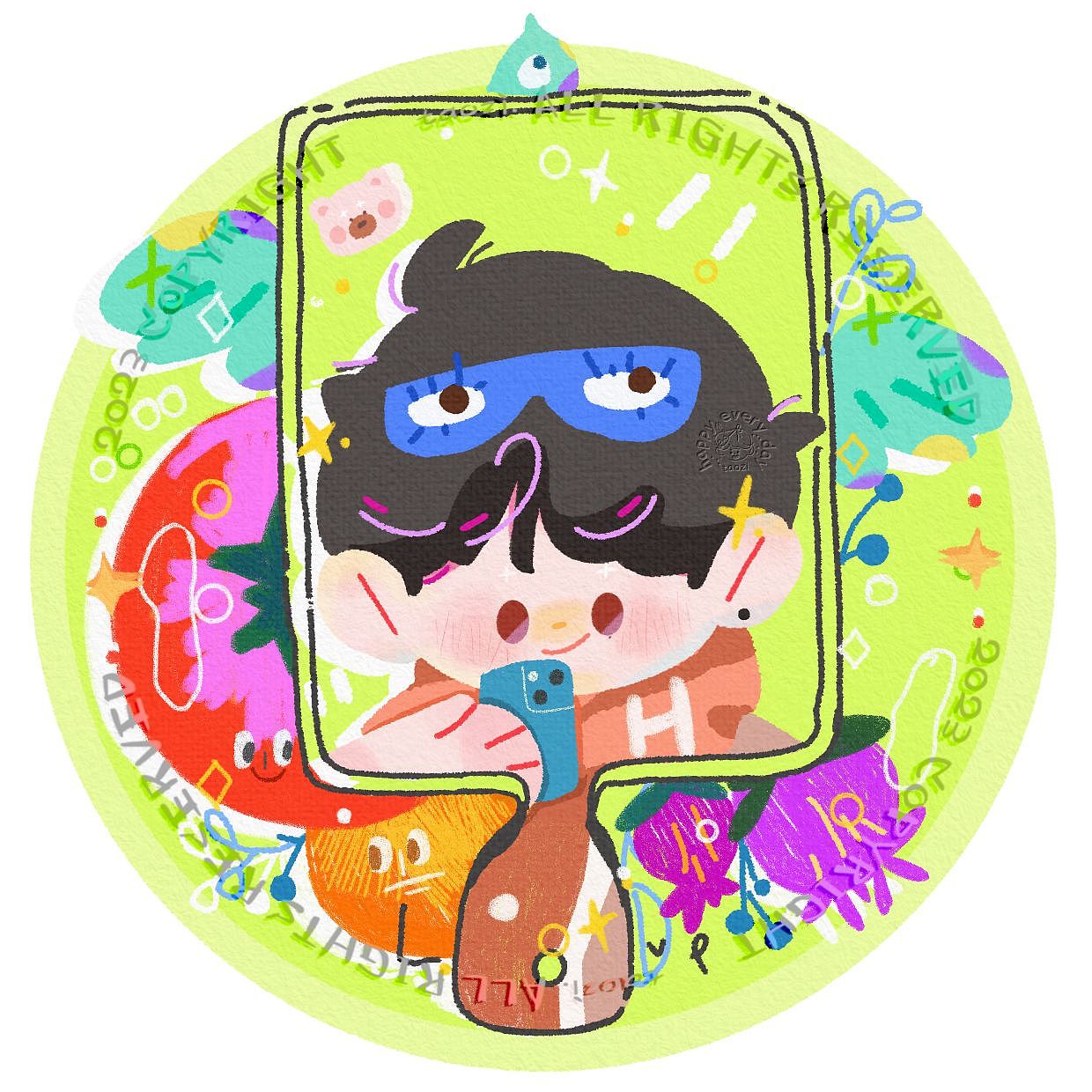 来自春日的表白（图ZMzM1MTExNjky） - 商业插画 - 站酷设计师WH桃子原创素材 - 站酷ZCOOL