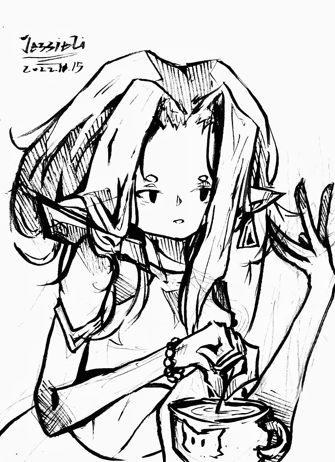 2022人物设计黑白篇