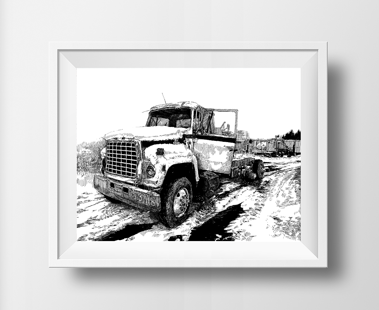 美式卡车（图ZMjA3MjY0ODQ0） - 艺术插画 - 站酷设计师tamiya原创素材 - 站酷ZCOOL