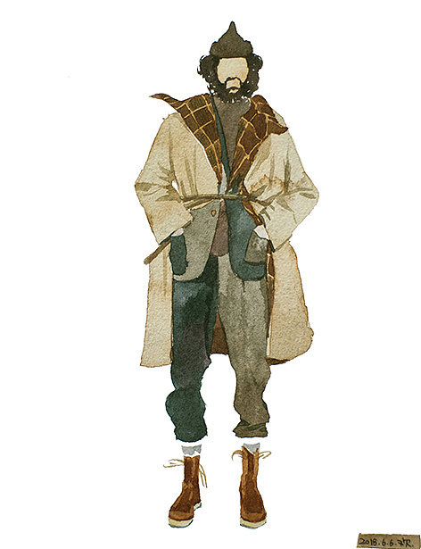 水彩小画-几件斗篷|插画|创作习作|吴欢欢more - 原创作品 - 站酷