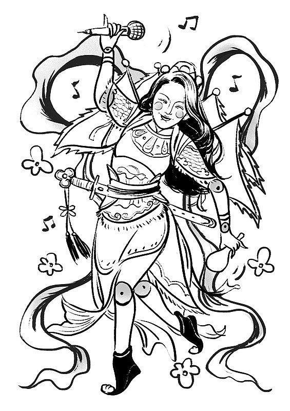 2016の八星门神 线稿&完稿