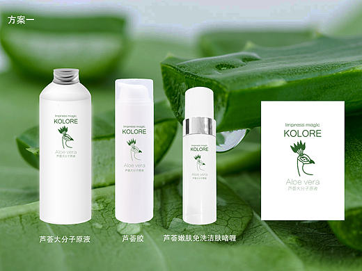 十色蕴芦荟套盒包装设计