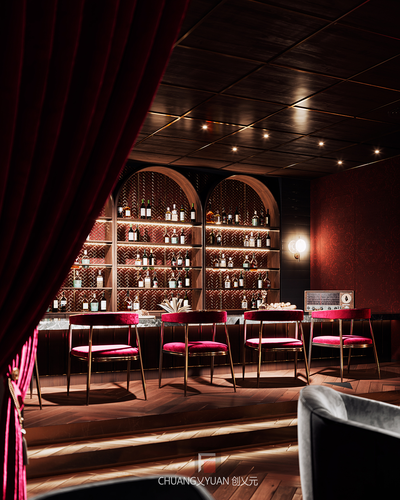 酒吧 · 创乂元工作室（图ZMjYwODE2MjA0） - 酒店餐饮设计 - 站酷设计师创乂元视觉设计原创素材 - 站酷ZCOOL